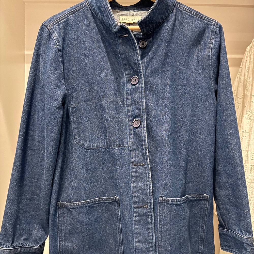 Women's Chore Jacket, Denim, Tradlands, Size Medium.